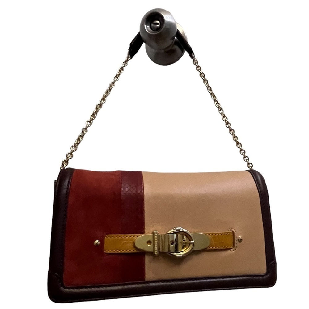 HENRI BENDEL Leather Chain-Linked Shoulder Bag